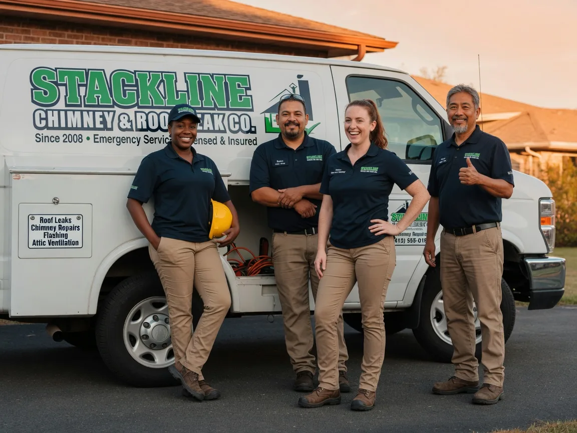 Chimney flashing repair company in Oakdale, LA